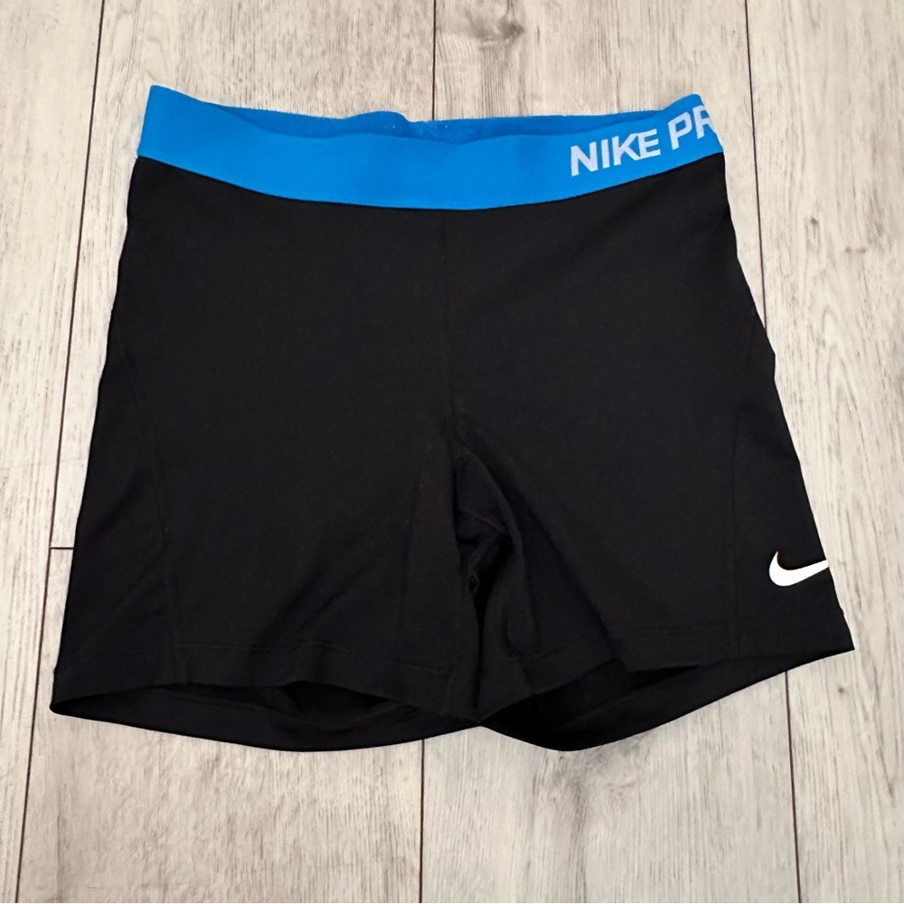 Nike Black Shorts with Blue Waistband gym athletic everyday wear